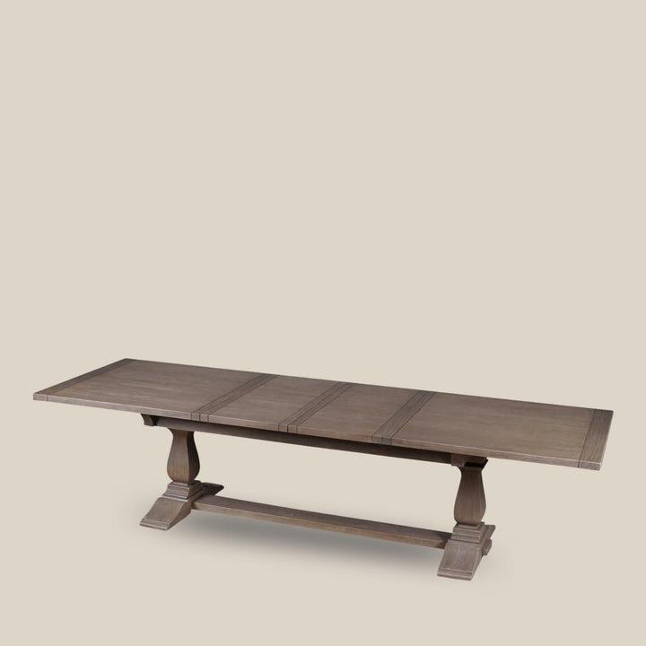 Buckfast Extending Dining Table - Rustic Brown