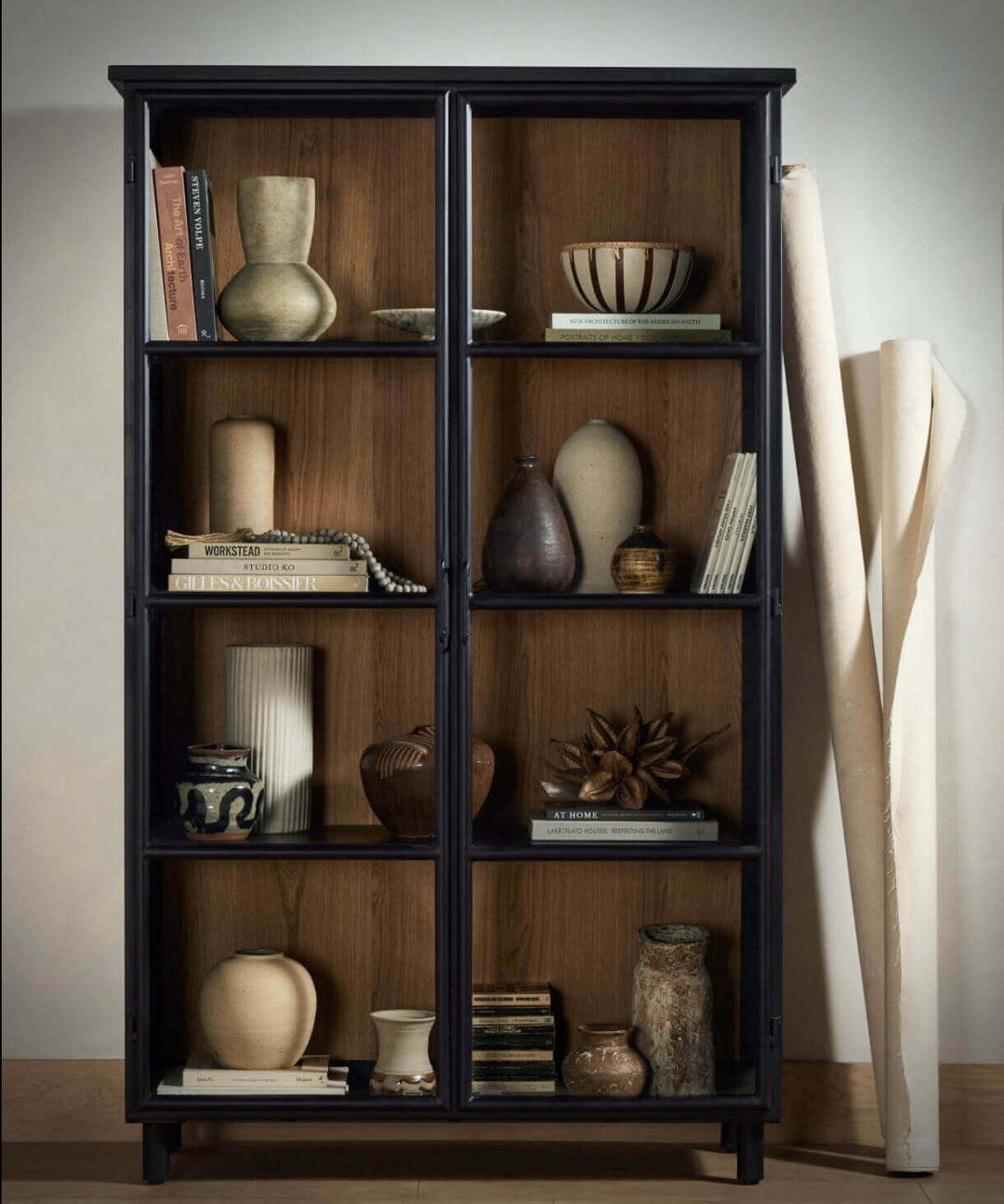 Display cabinet with decorative ojects on the shelves - Escapology Home - Sofa & Furniture Store Plymouth