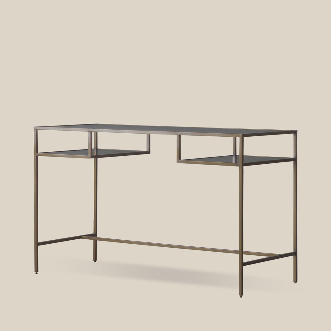 Hunson Shelved Console Table