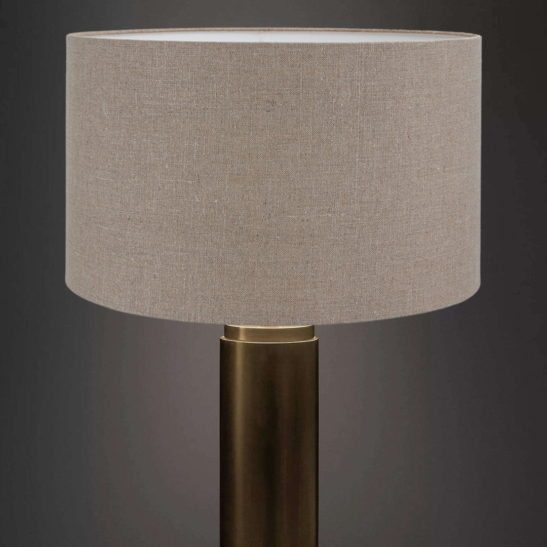 Natural Jute Linen Drum Shade