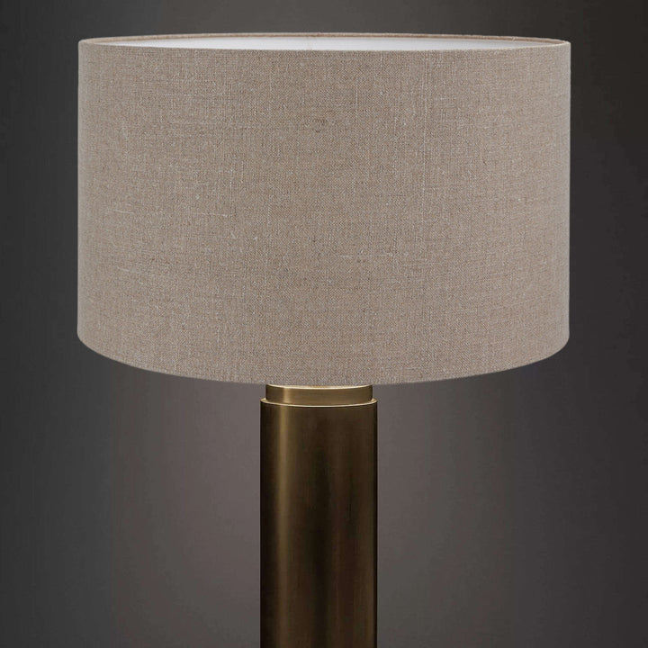 Natural Jute Linen Drum Shade