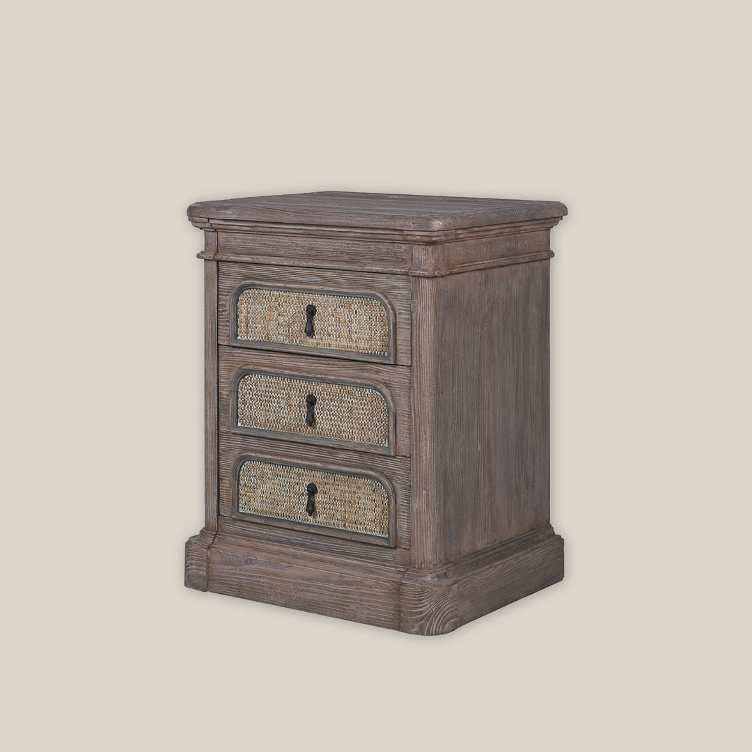 Penn 3-Drawer Bedside Table