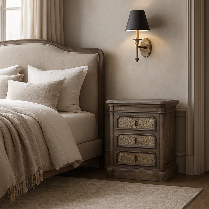 Penn 3-Drawer Bedside Table