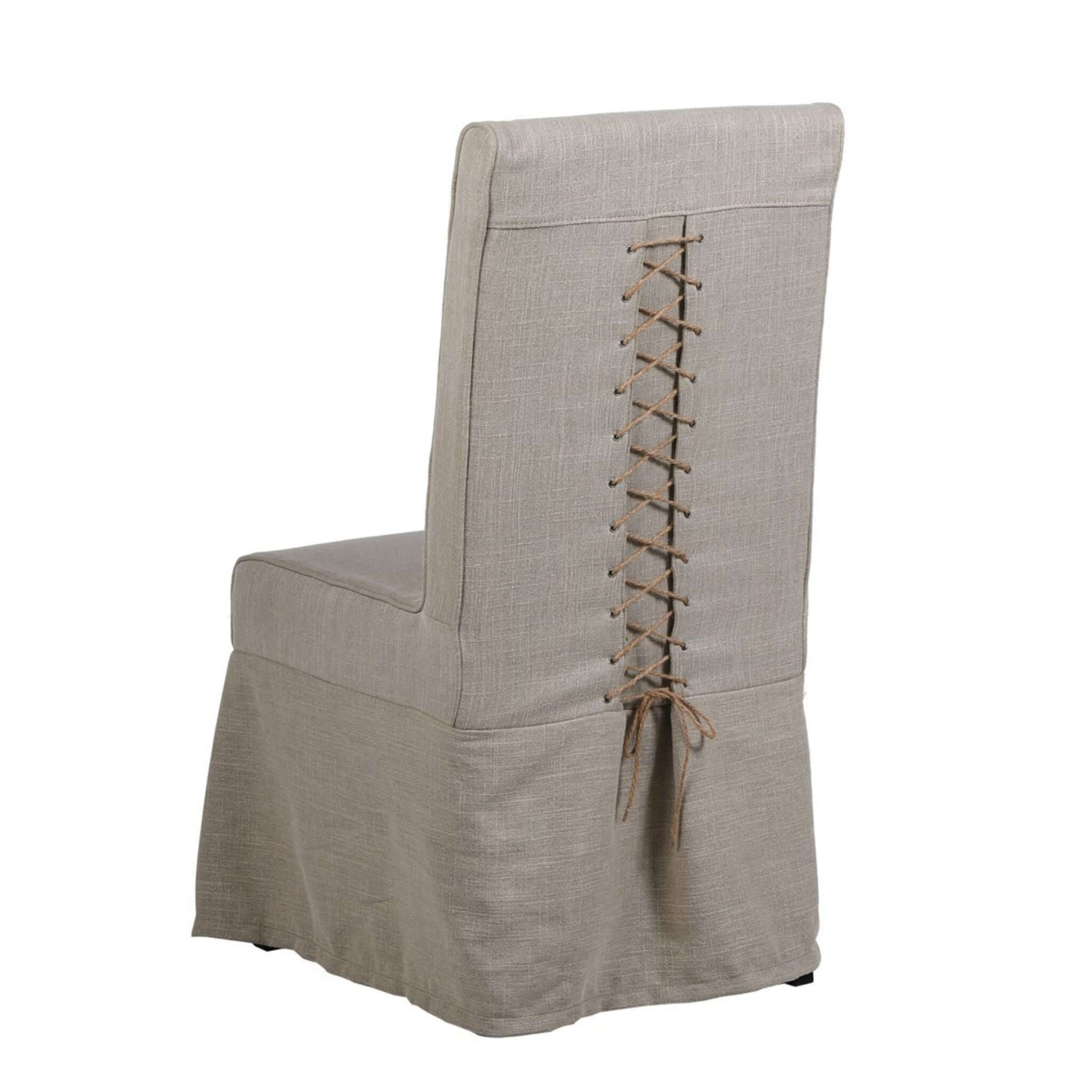 Yealm Loose Cover Dining Chair - Natural - escapologyhome.co.uk