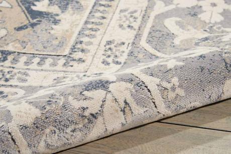 Malta Rug by Kathy Ireland Home - Ivory Blue - escapologyhome.co.uk