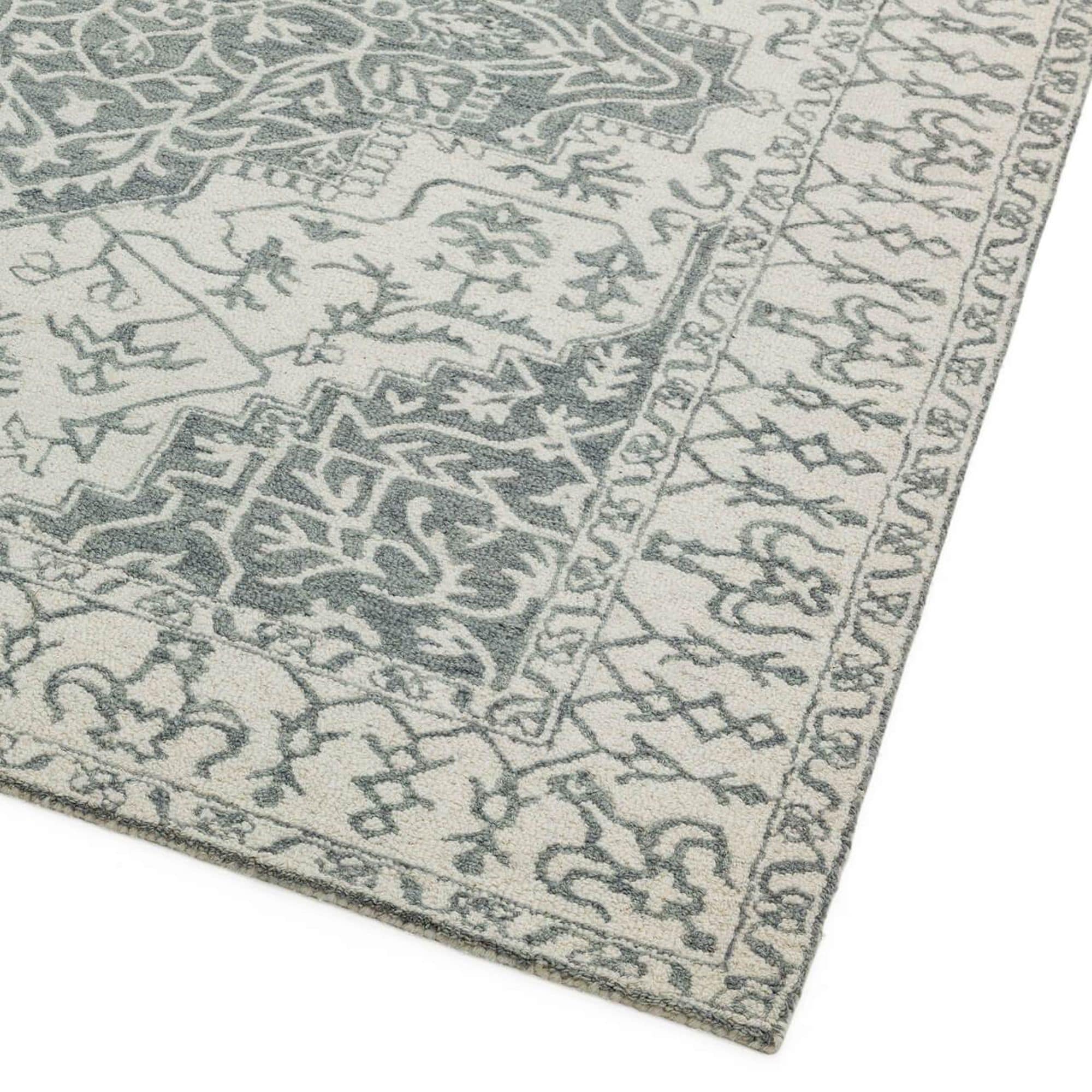 Bronte Hand-Tufted Wool Rug - Silver - escapologyhome.co.uk