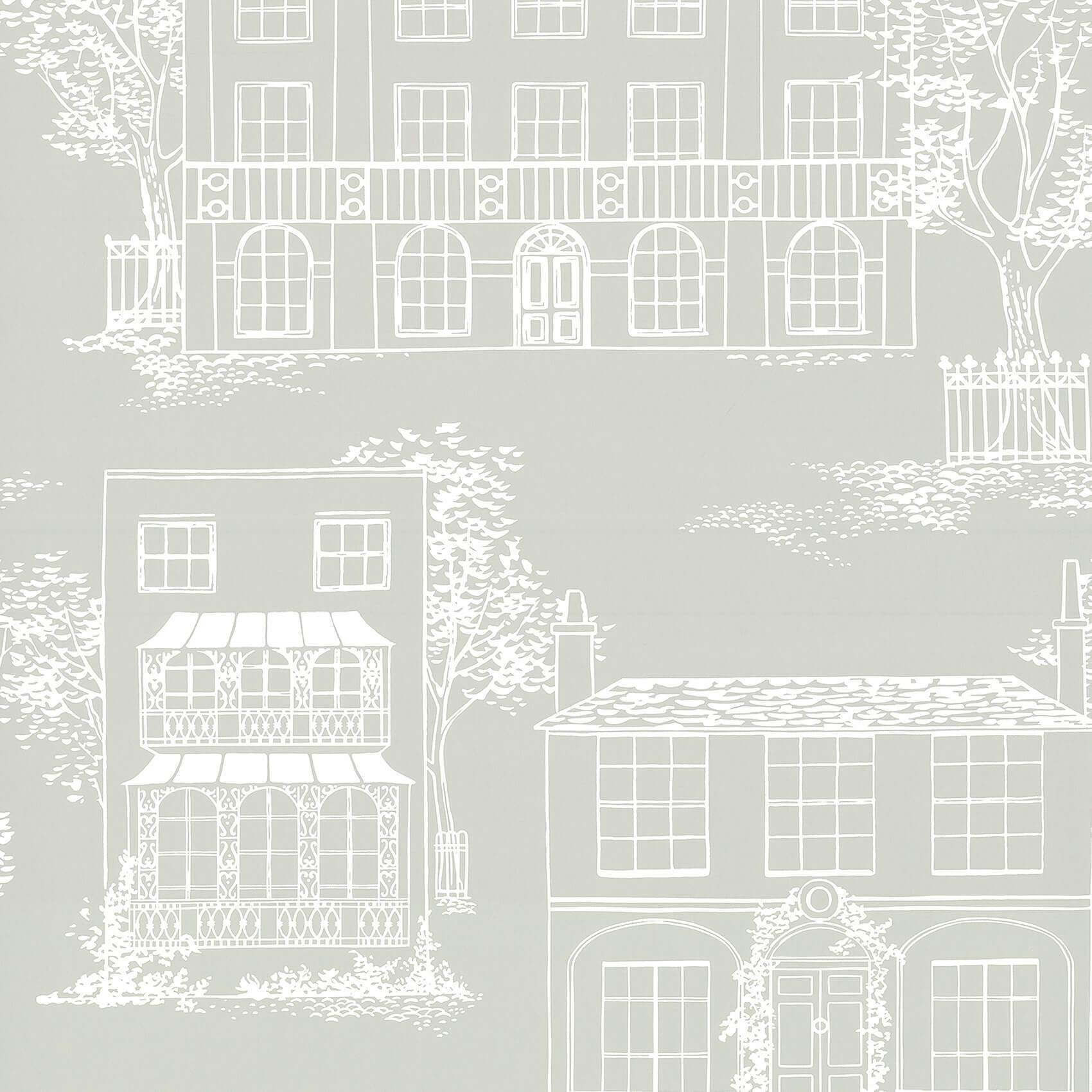 Little Greene Wallpaper Hampstead Cool Grey - escapologyhome.co.uk