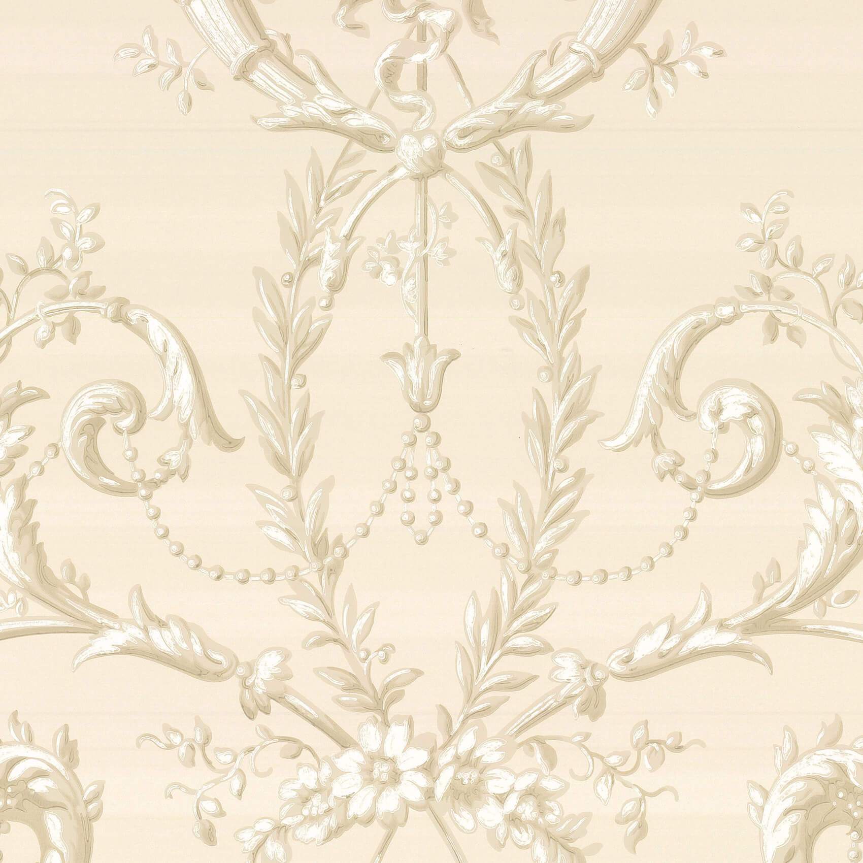Little Greene Wallpaper Versailles Dark Pearl - escapologyhome.co.uk