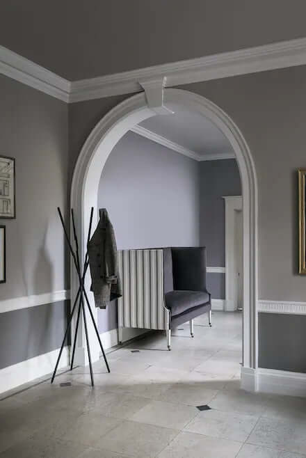 Walls and ceiling painted the same colour