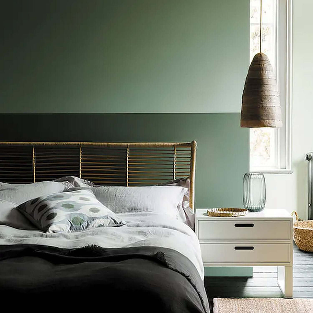 Relaxing Green Painted Bedroom