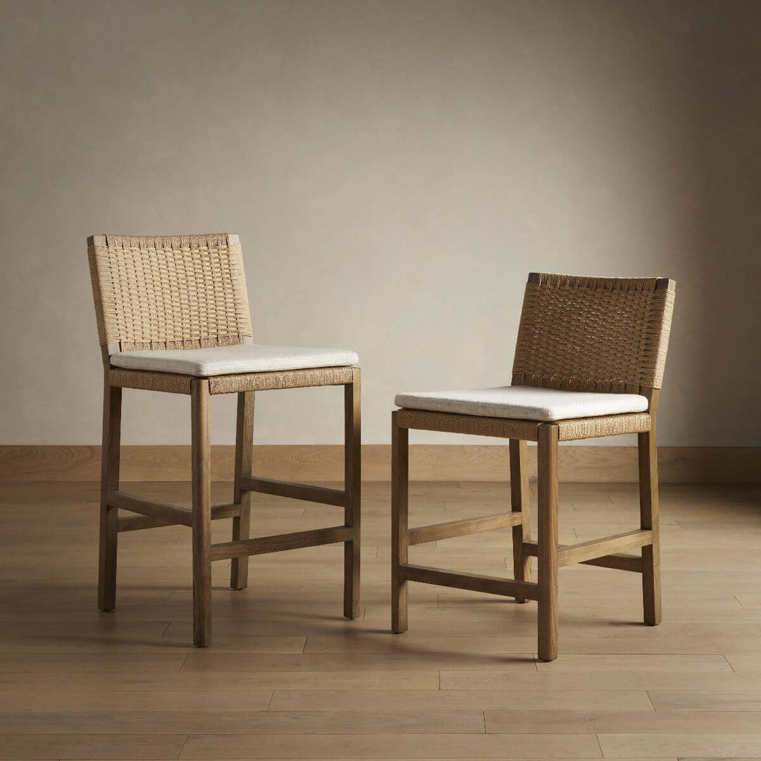 Kitchen Island Stool and Bar Stool Side by Side