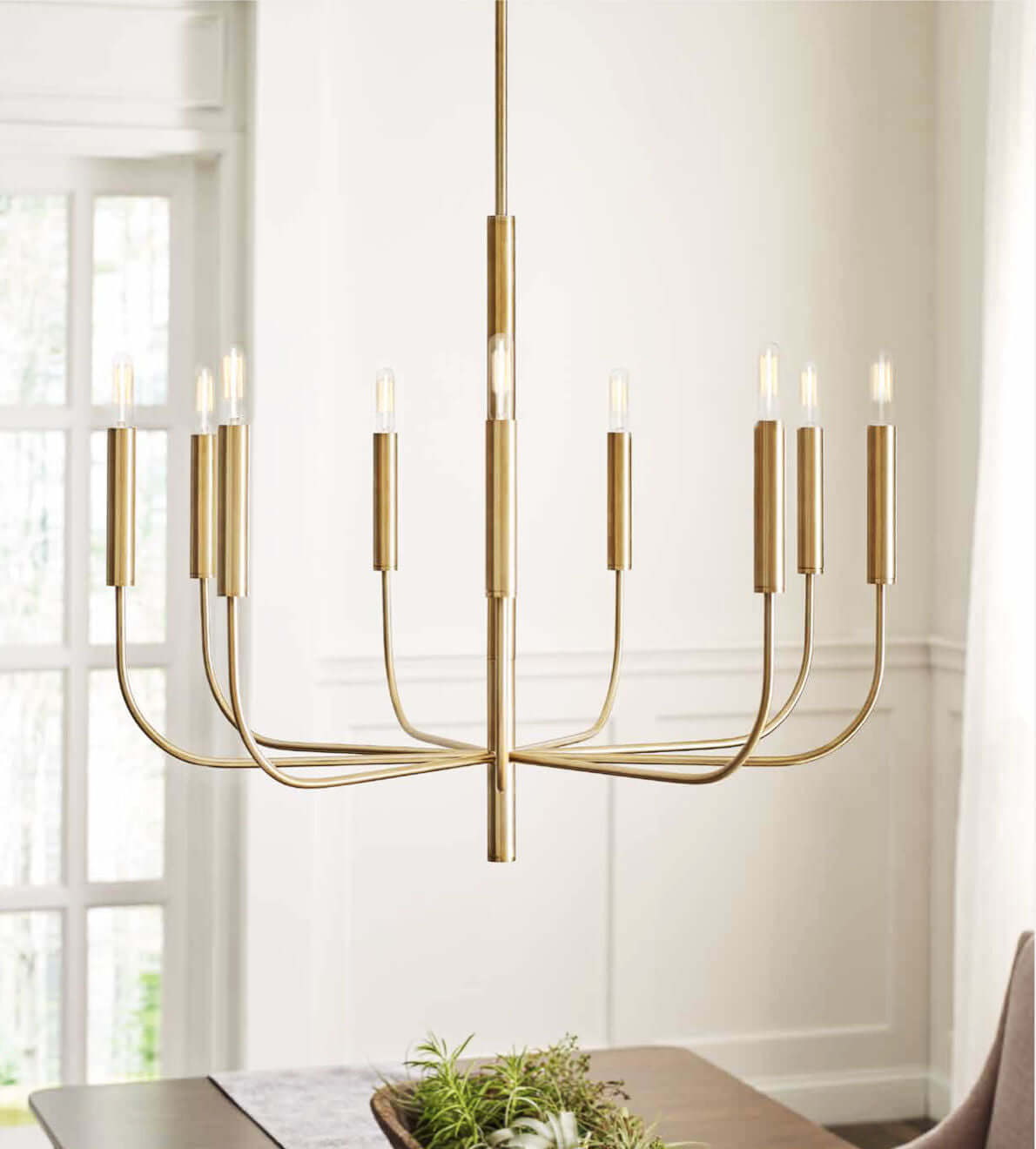 Statement Ceiling Pendant Light in Dining Room