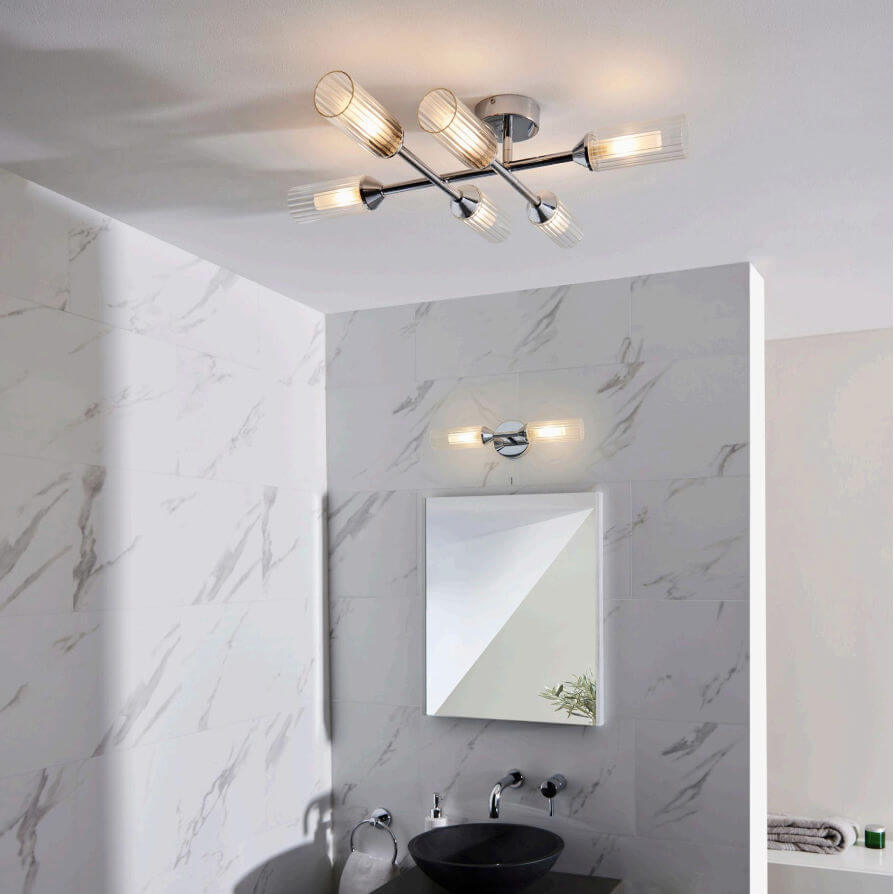 Flush Bathroom Ceiling Light