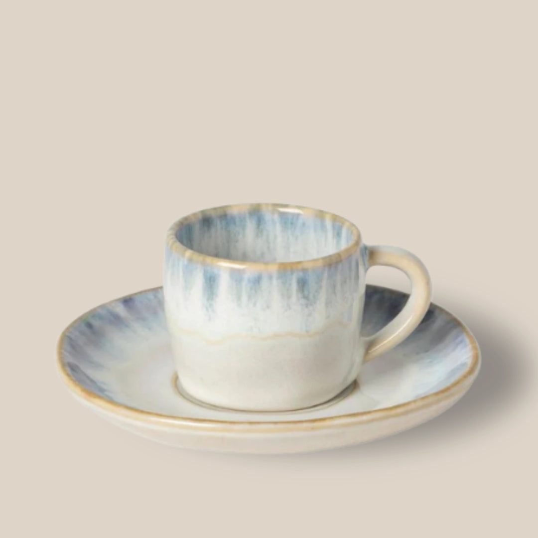 Brisa Coffee Cup & Saucer - Blue