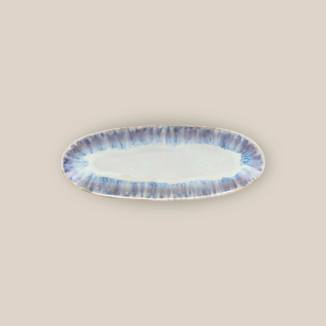 A Cost Nova Brisa oval plate with blue glaze