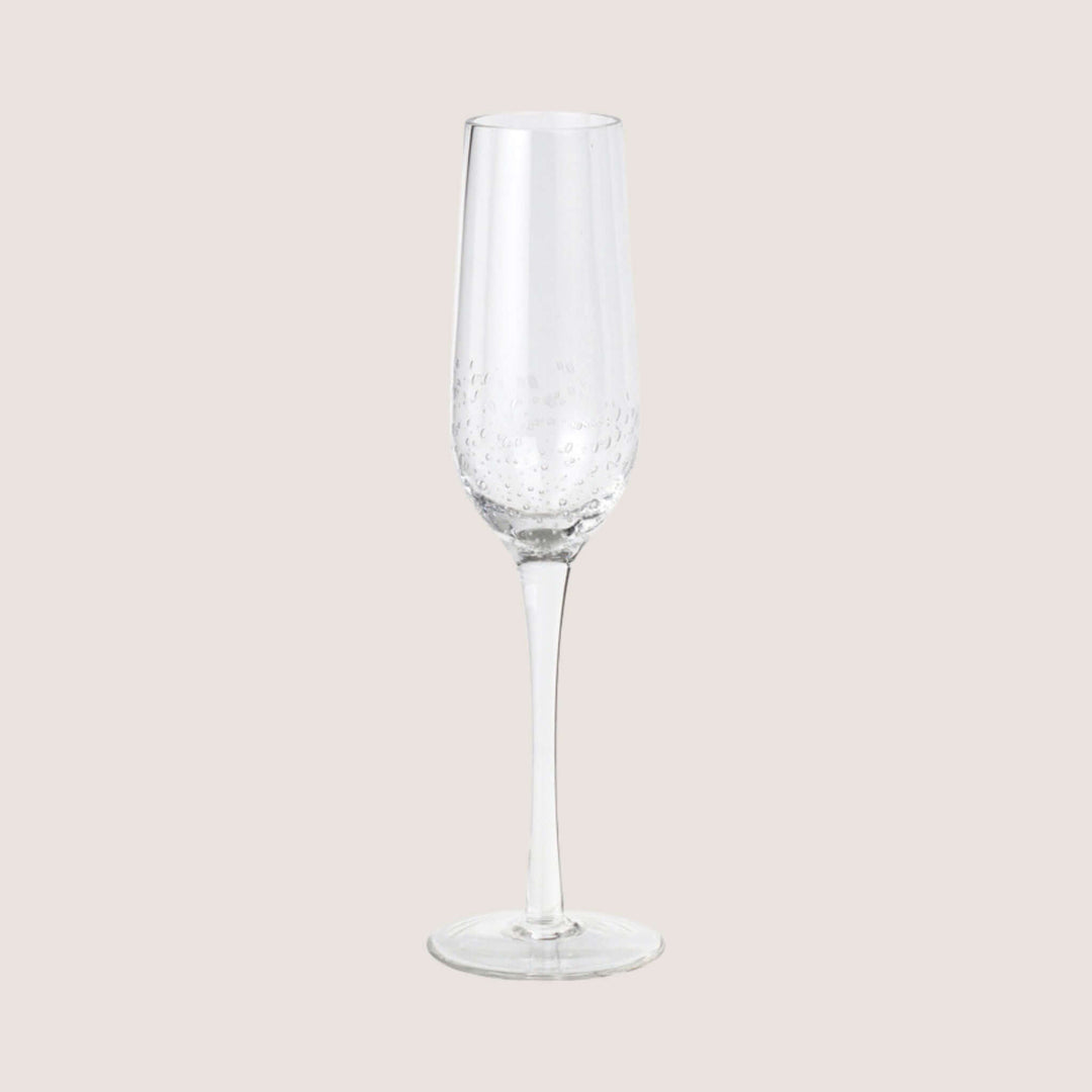 Bubble Hand Blown Champagne Flute