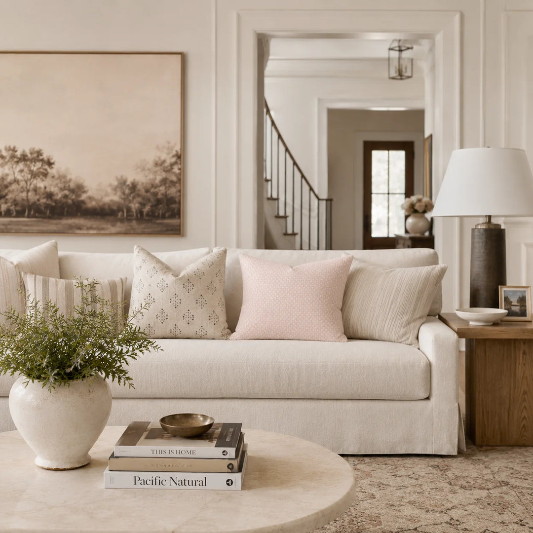 Cannes Cushion - Blush