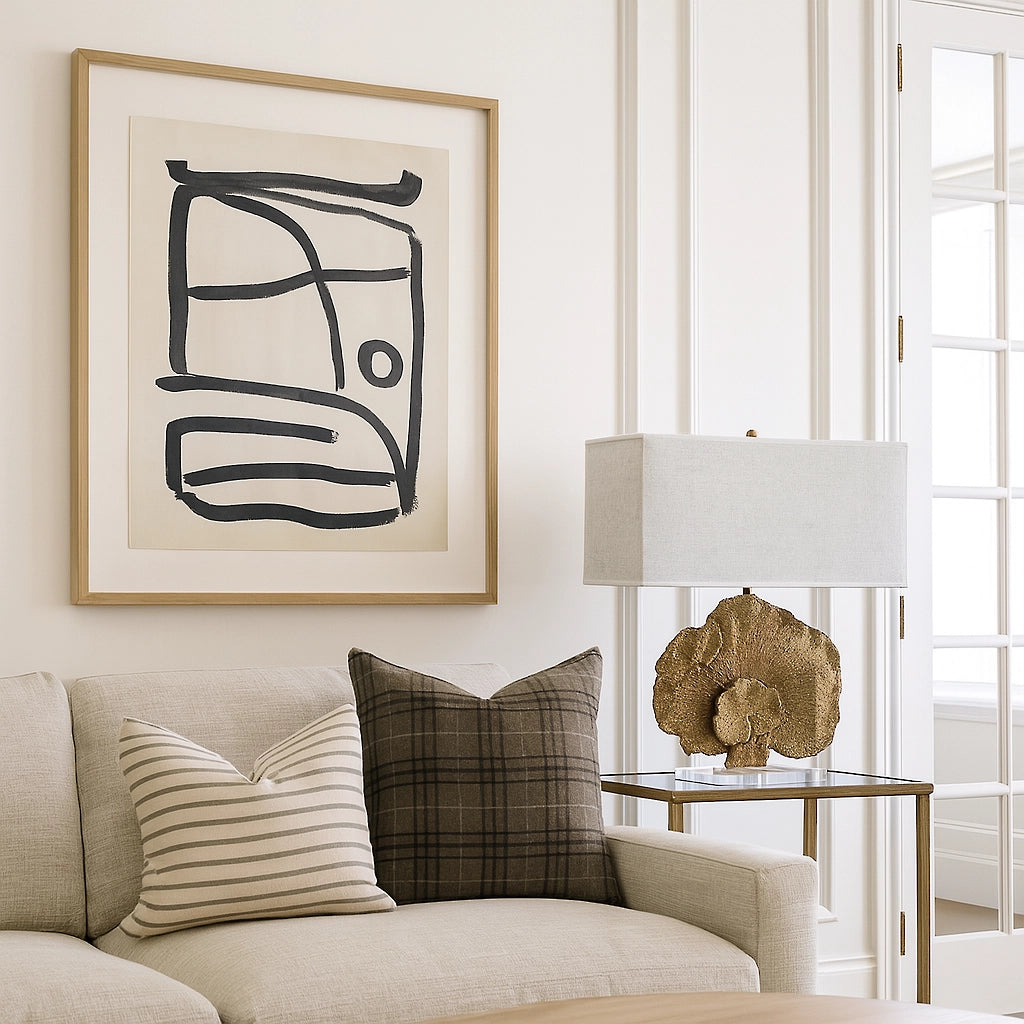 Faux Coral Table Lamp