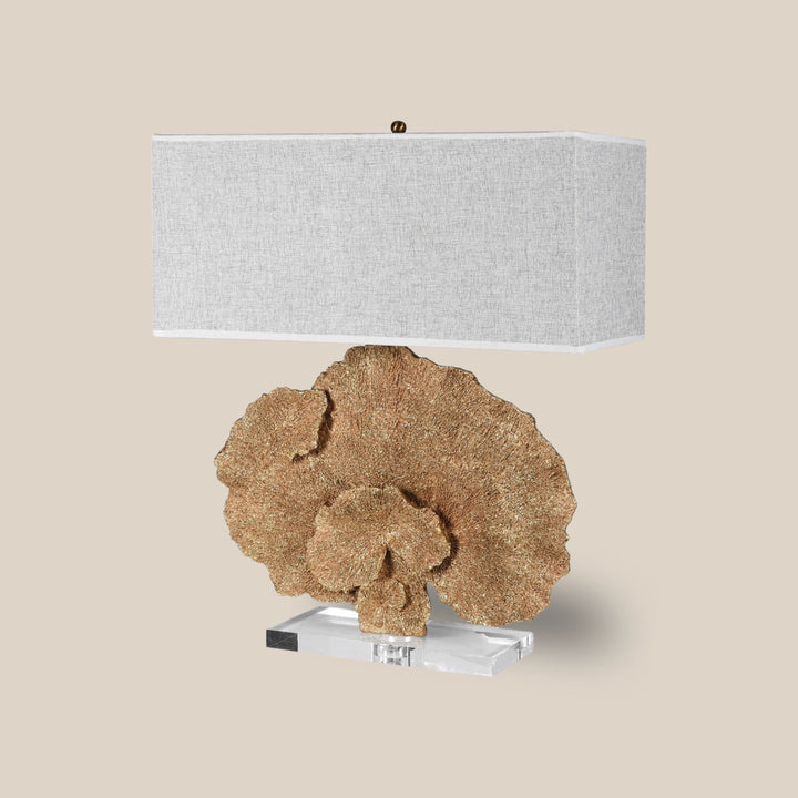 Faux Coral Table Lamp