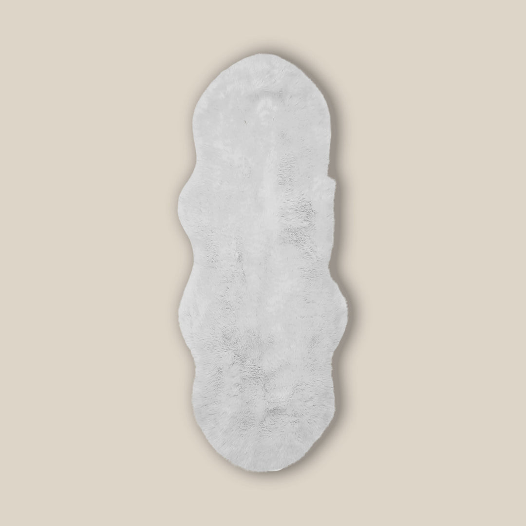 Faux Sheepskin Rug - White