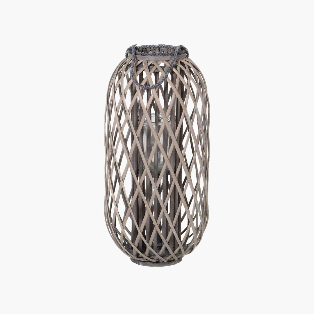 Grey Willow Candle Floor Lantern