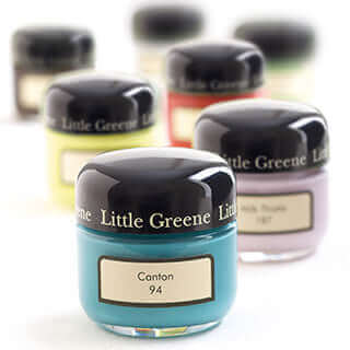 Little Greene paint sample pots at Escapology Home Plymouth