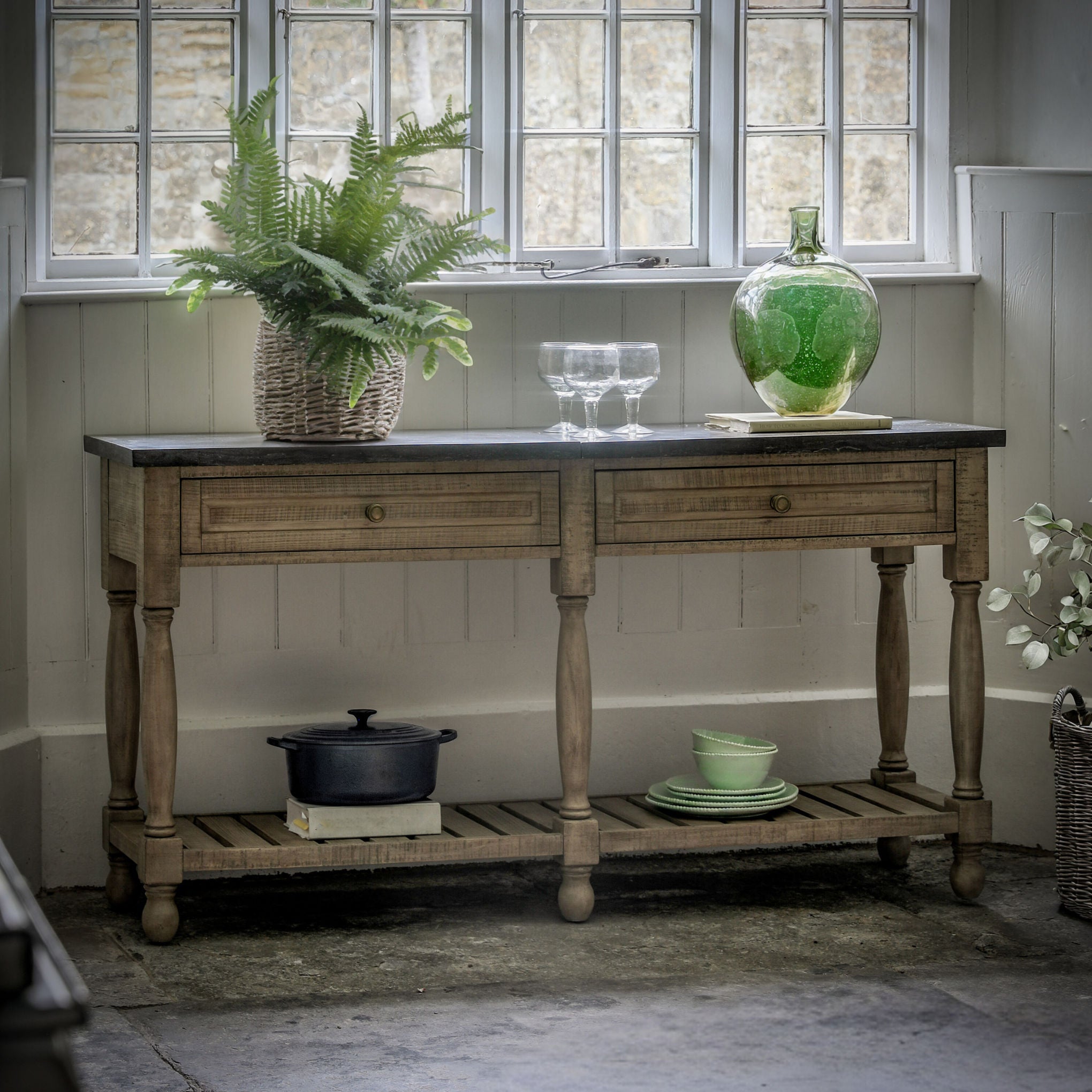 Maker 2-Drawer Console Table