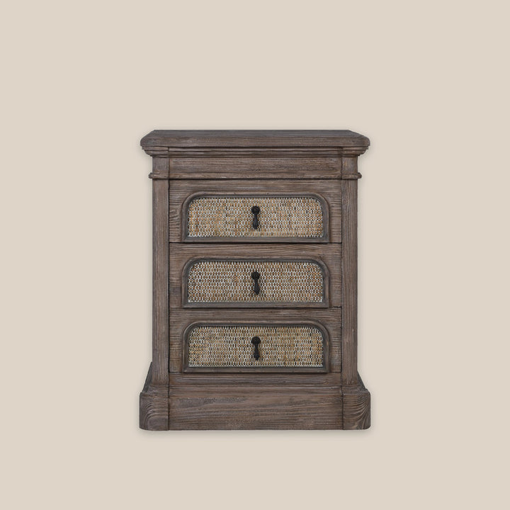 Penn 3-Drawer Bedside Table
