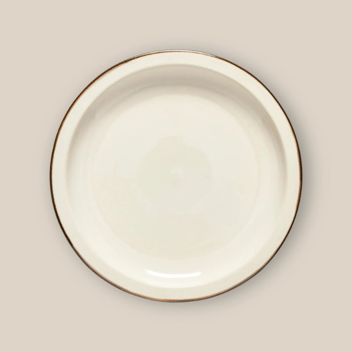 Poterie Caramel Latte Dinner Plate