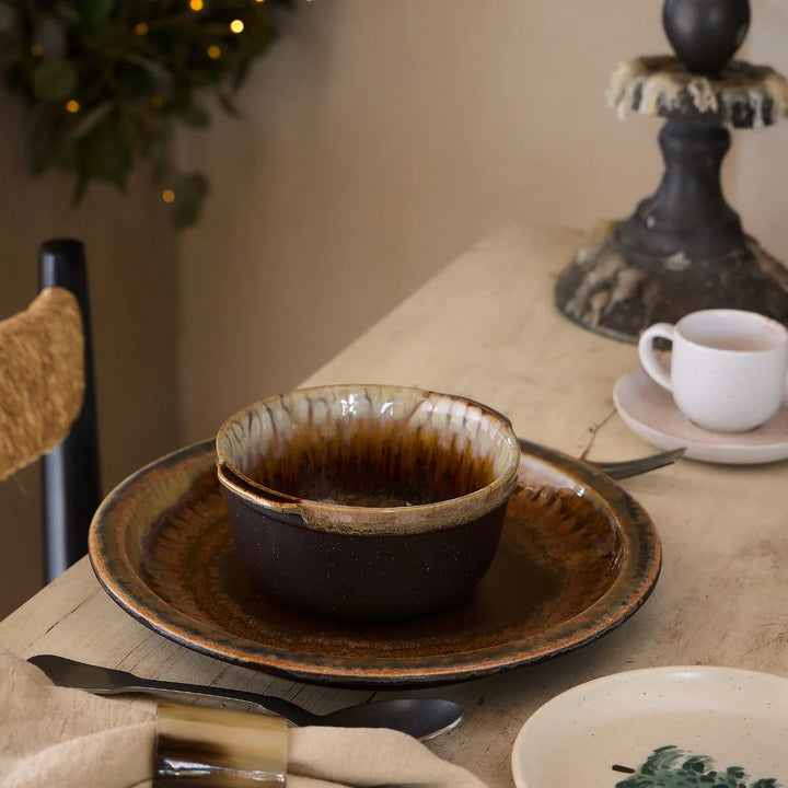 Poterie Dinner Plate - Mocha Latte