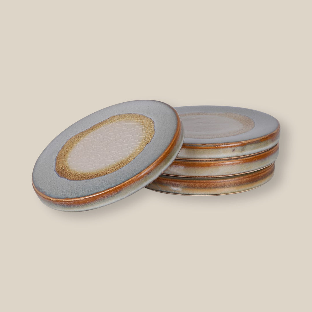 Stone Starglaze Ceramic Drink Coasters - Set of 4