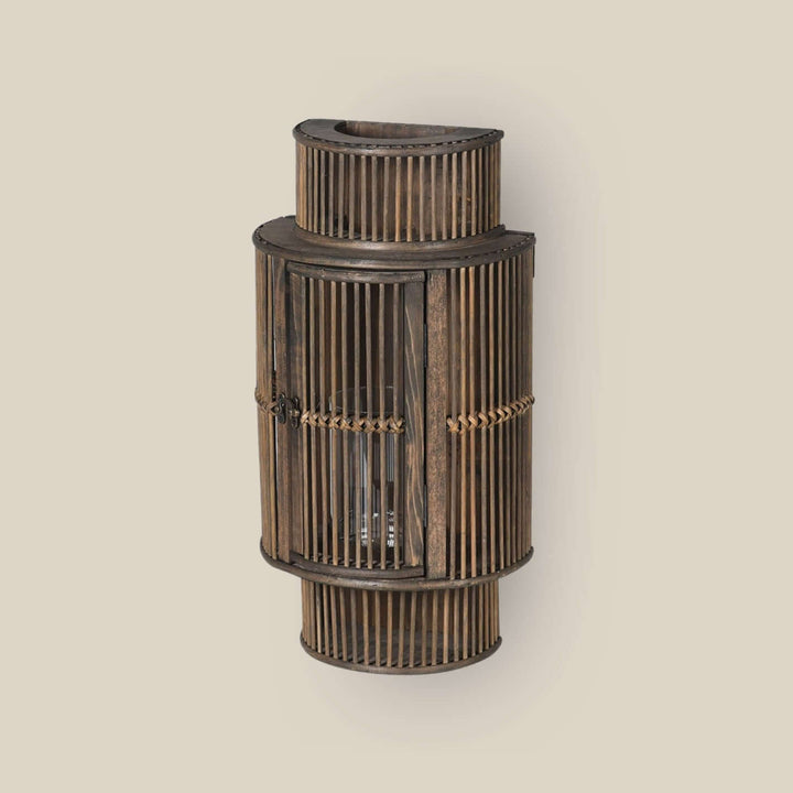 Tokyo Black Bamboo Wall Lantern