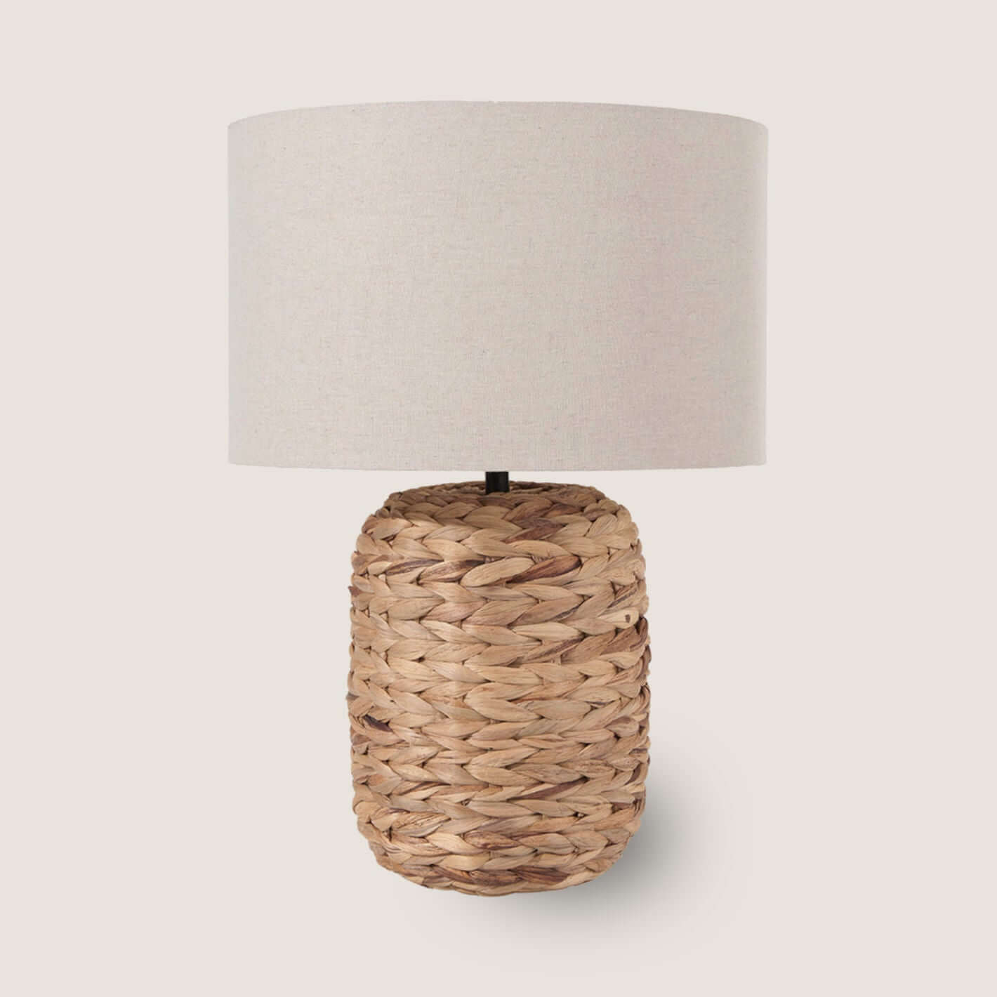 Woven Water Hyacinth Table Lamp