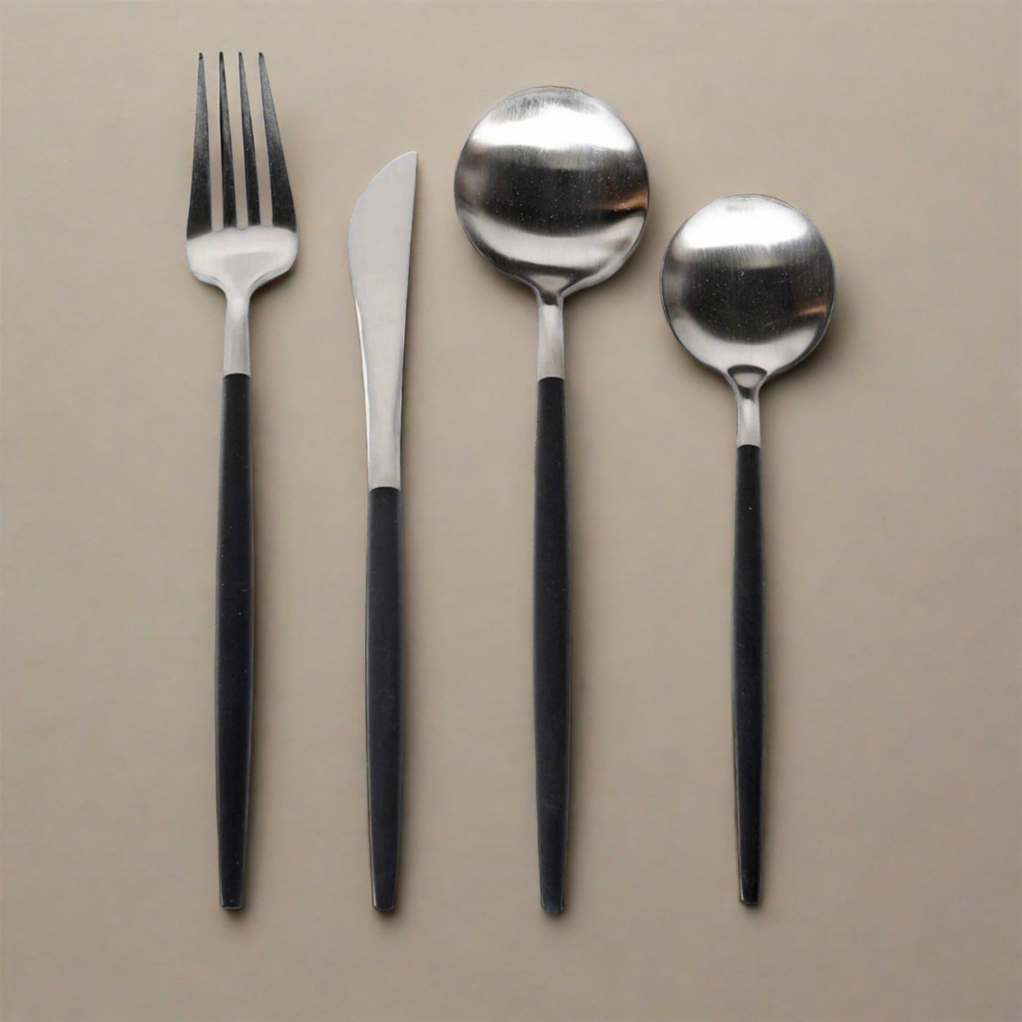 16-Piece Dart Black Cutlery Set | escapologyhome.co.uk