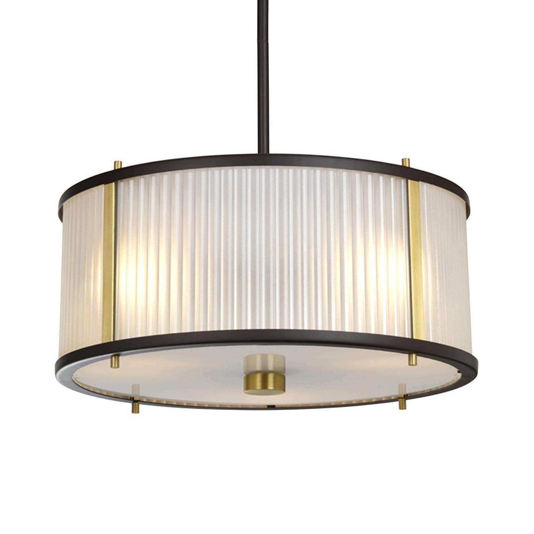 Anoro Ribbed Glass Ceiling Pendant Light - escapologyhome.co.uk