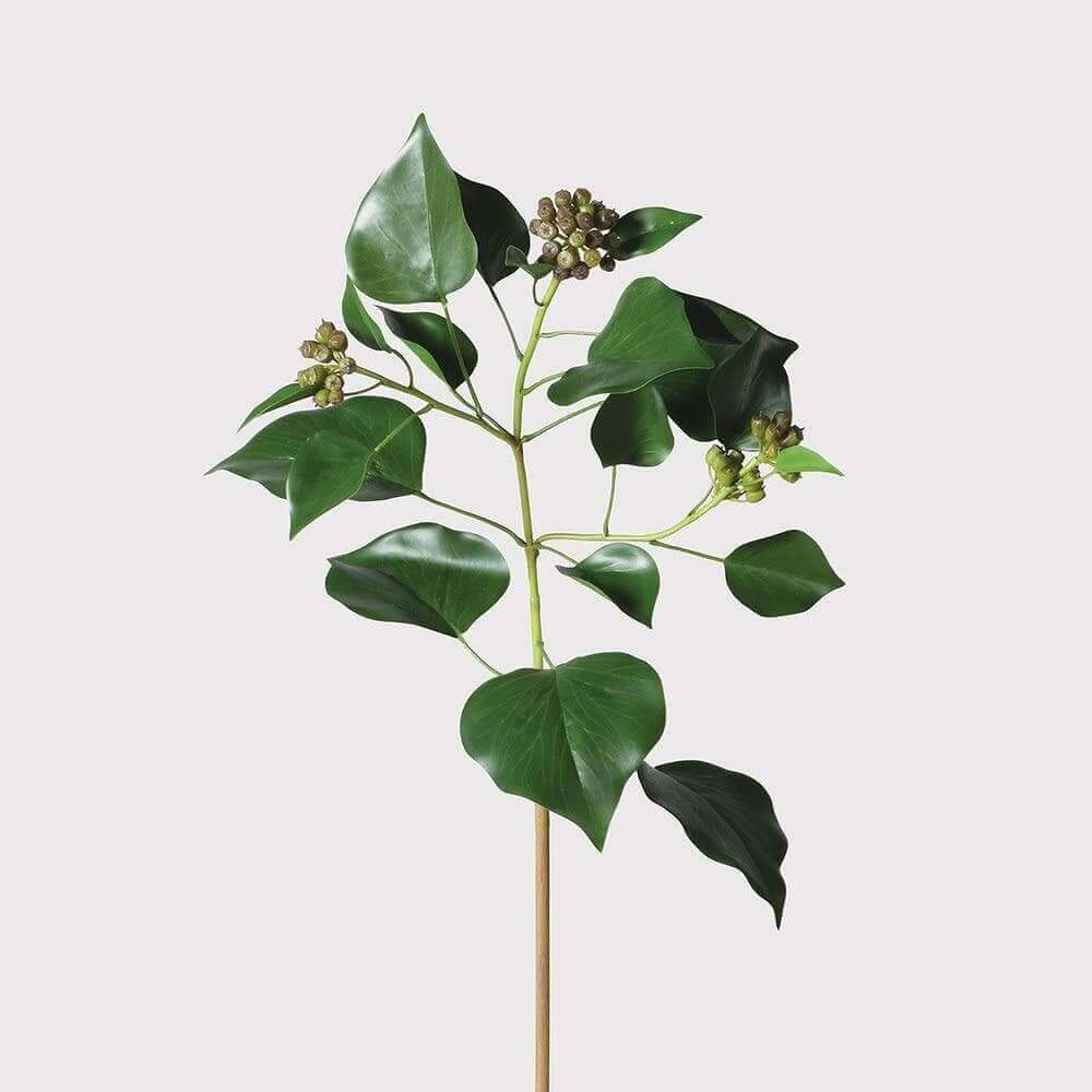 Faux Natural Ivy Leaf With Seed Heads - escapologyhome.co.uk