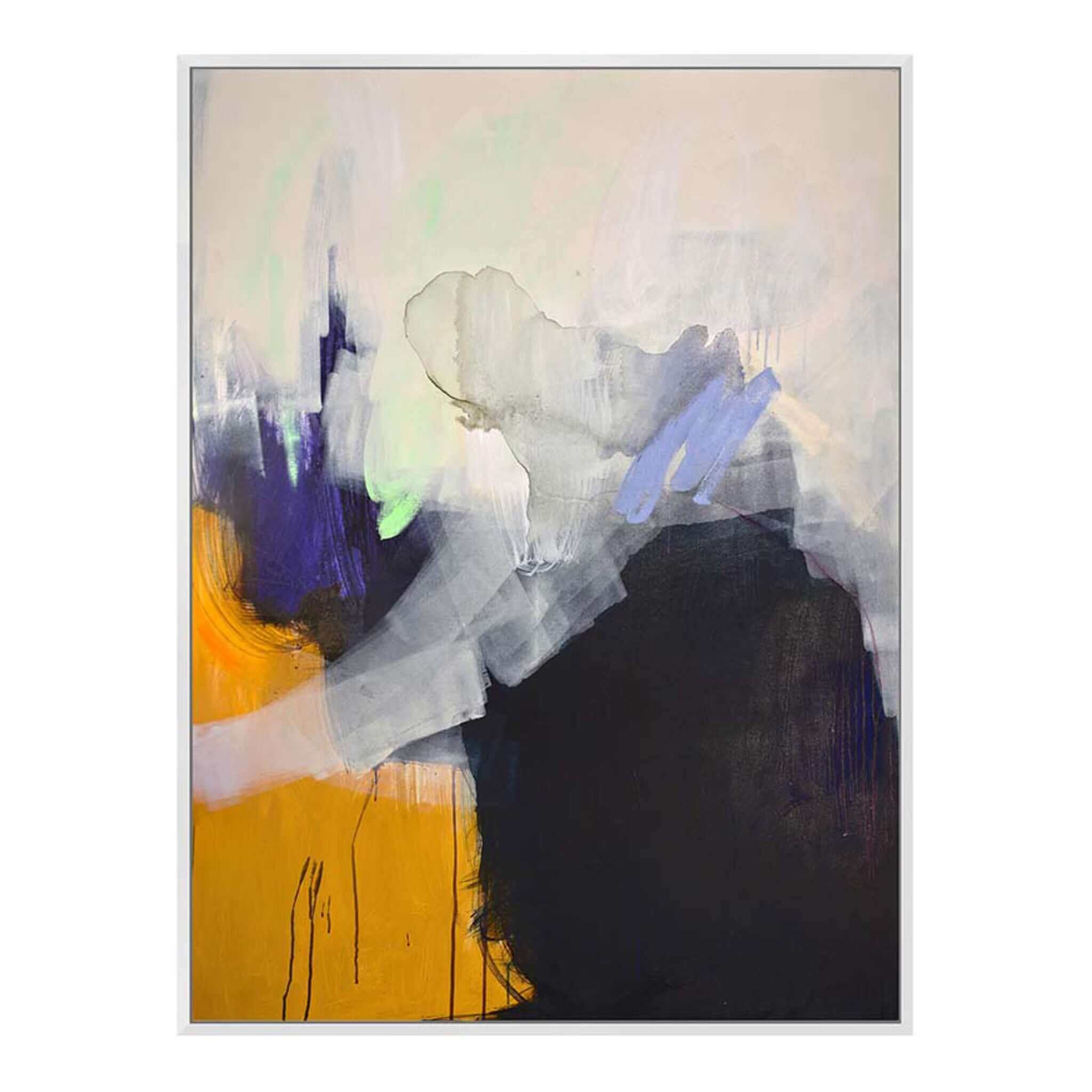 Ainoa by Lola Framed Abstract Wall Canvas - escapologyhome.co.uk
