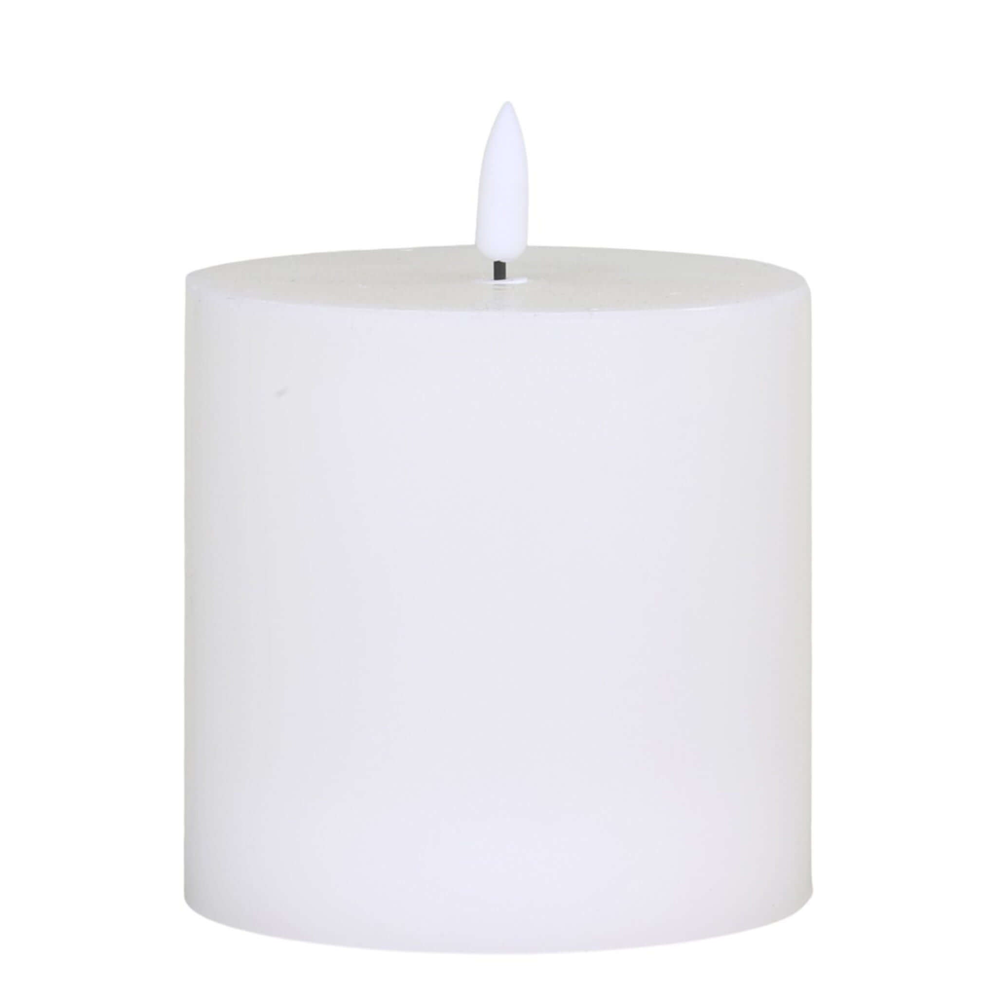 Battery-Operated Wax Flameless LED Pillar Candles - escapologyhome.co.uk