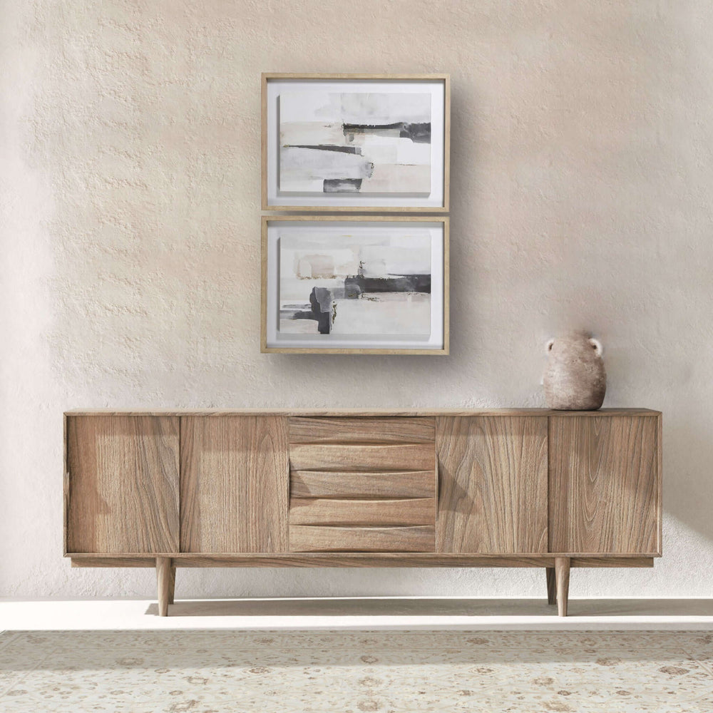 Linear Framed Abstracts - Set of 2 - escapologyhome.co.uk