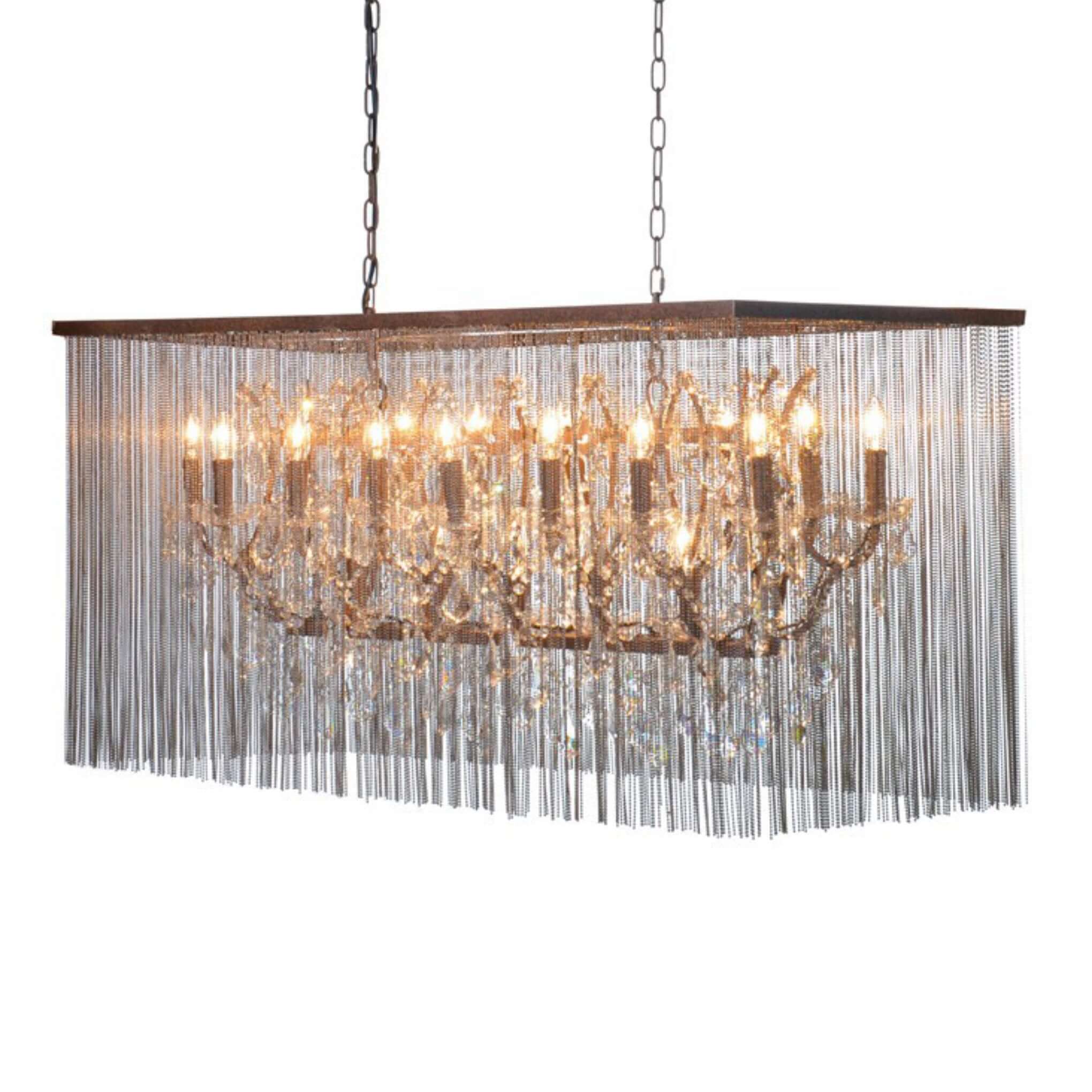 Sol Linear Chandelier - 21 Light - escapologyhome.co.uk