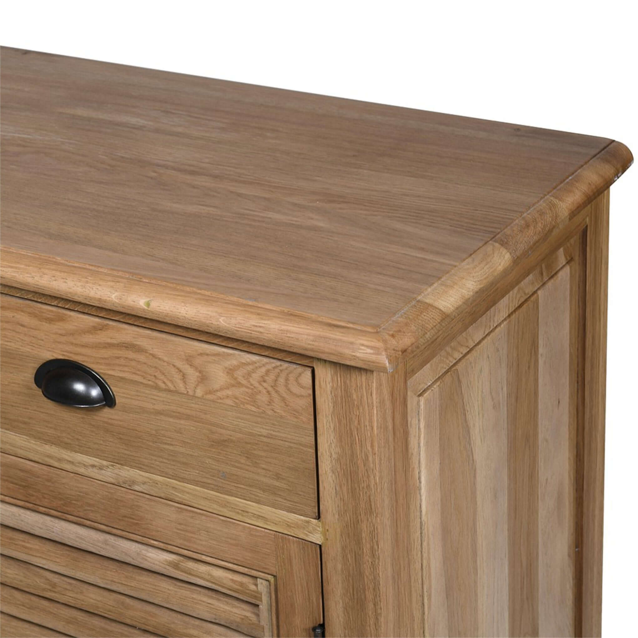Escapology Weathered Oak 3-Door Sideboard With Drawers - escapologyhome.co.uk