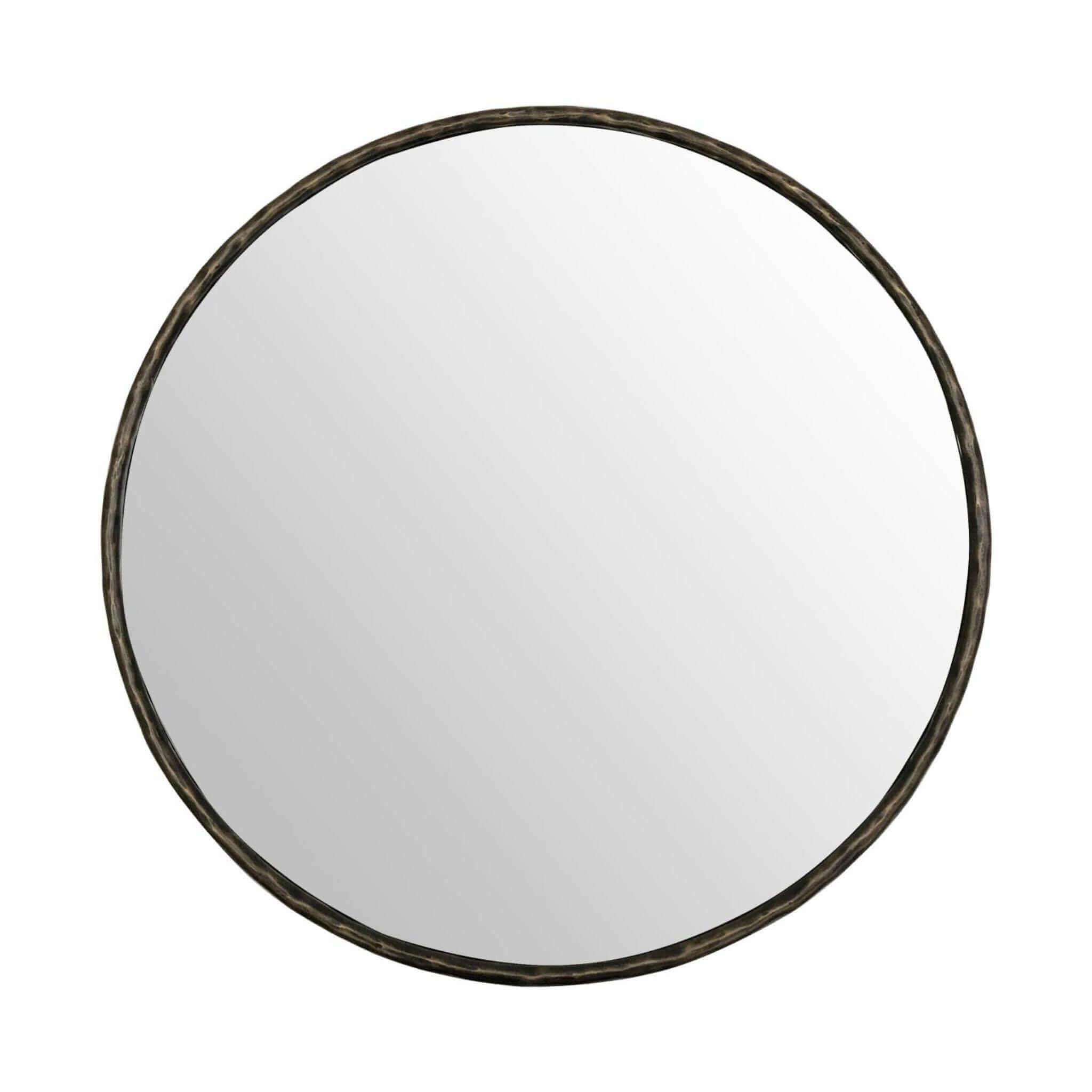 Athena Round Mirror - Dark Bronze - escapologyhome.co.uk