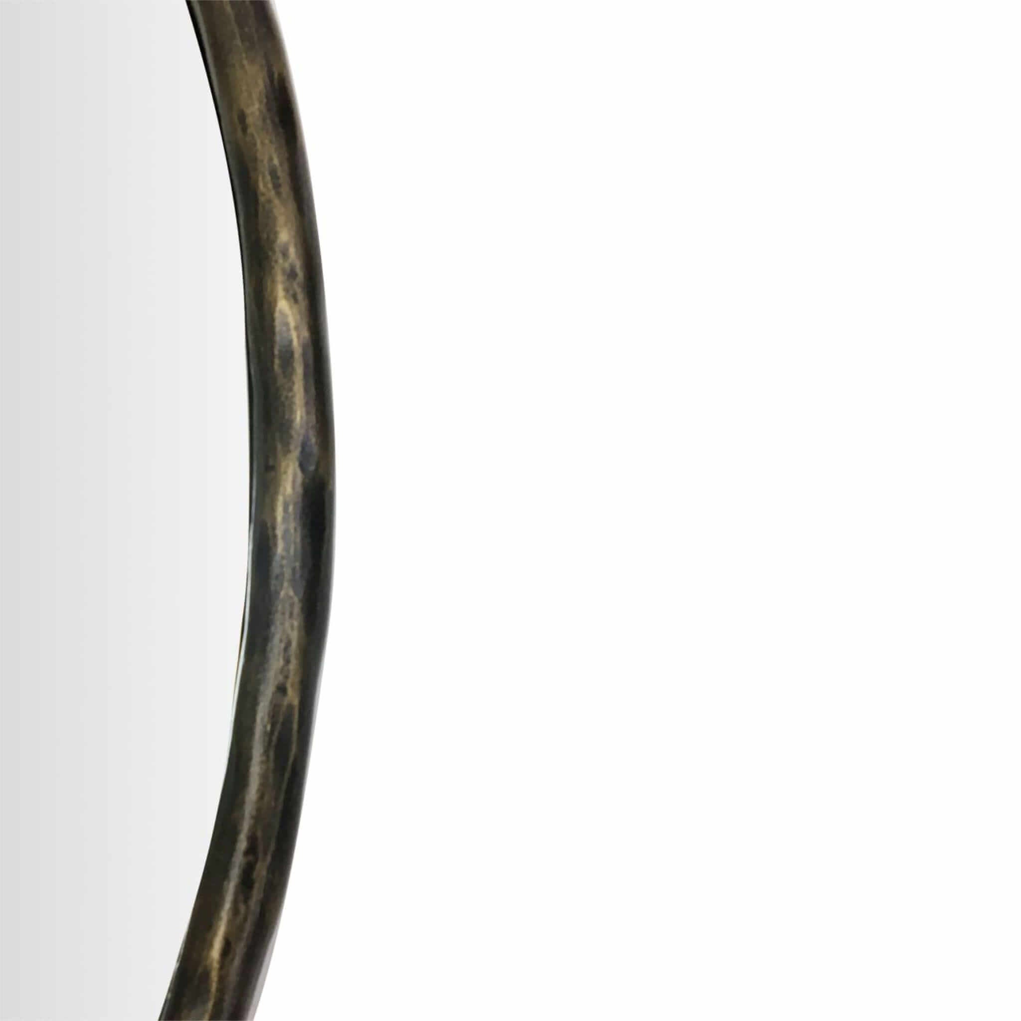 Athena Round Mirror - Dark Bronze - escapologyhome.co.uk