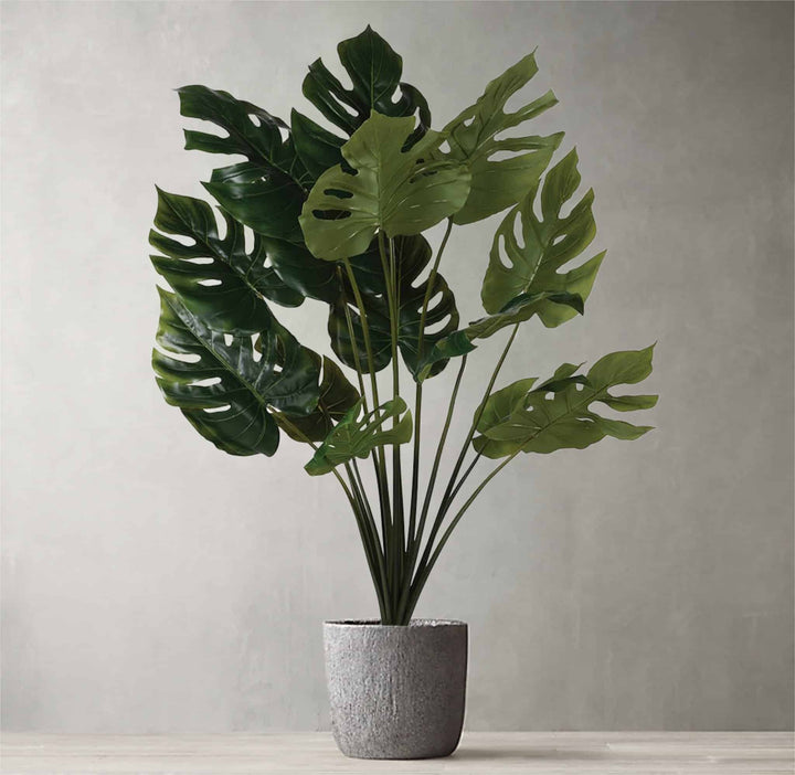 Grand Faux Green Monstera - escapologyhome.co.uk