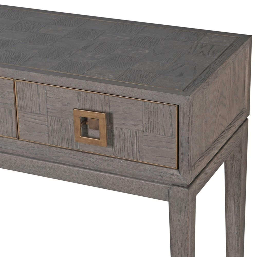 Hallé Oak 4-Drawer Console Table - escapologyhome.co.uk