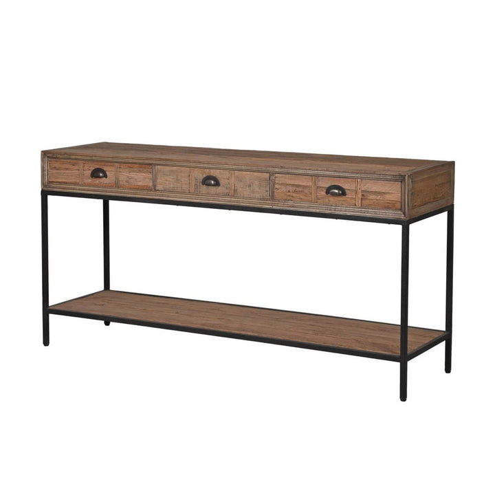 Escapology Milton Reclaimed Oak Narrow Console Table - escapologyhome.co.uk