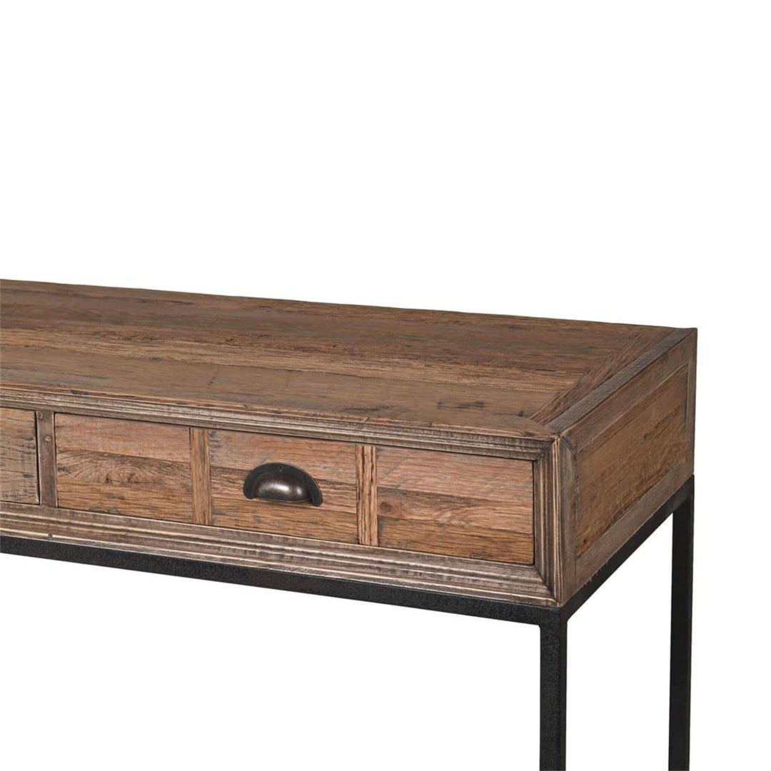 Escapology Milton Reclaimed Oak Narrow Console Table - escapologyhome.co.uk