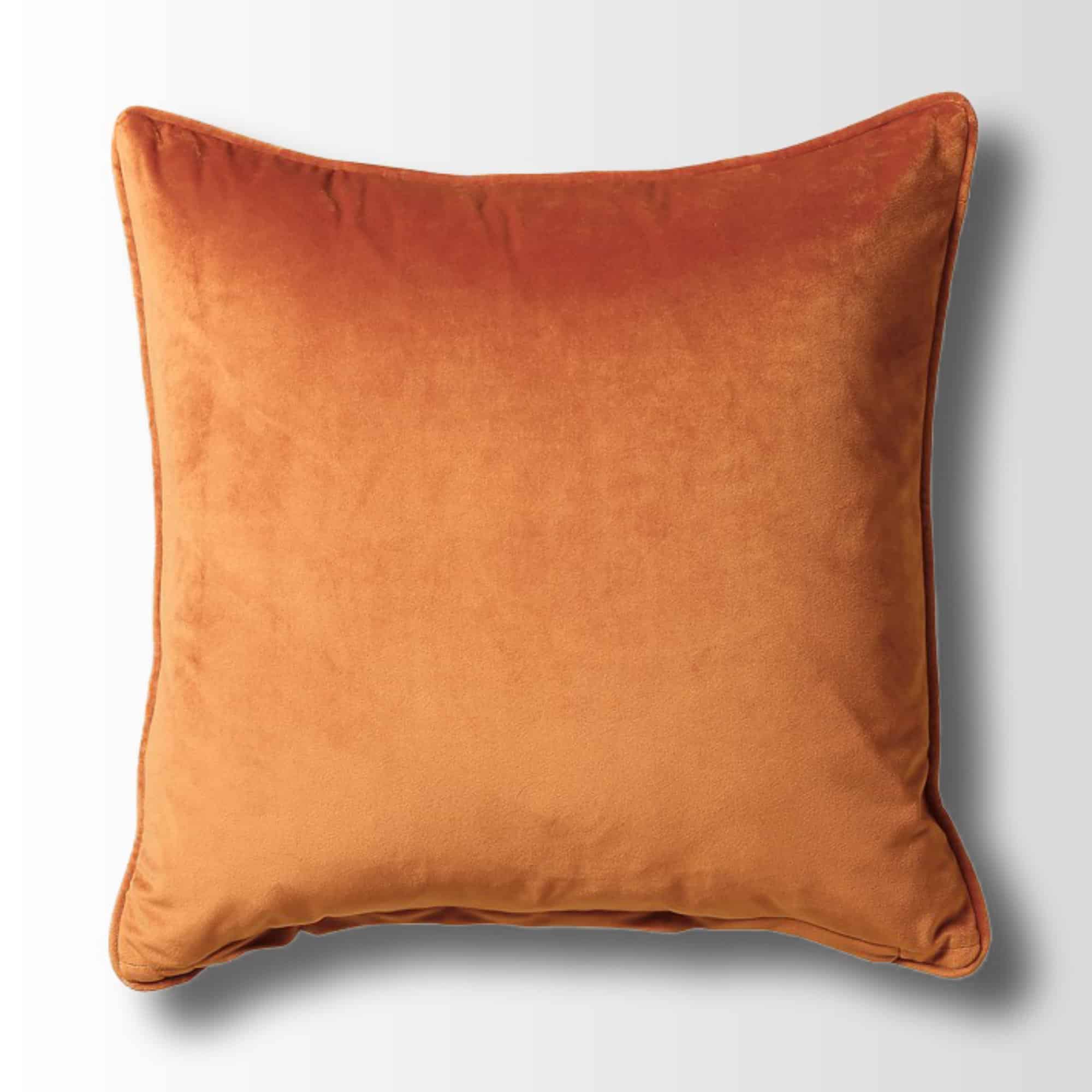 Escapology Parkside Luxury Velvet Cushion - Terracotta - escapologyhome.co.uk