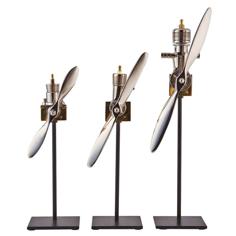 Pendulux Airplane Engine Replica Trio - escapologyhome.co.uk