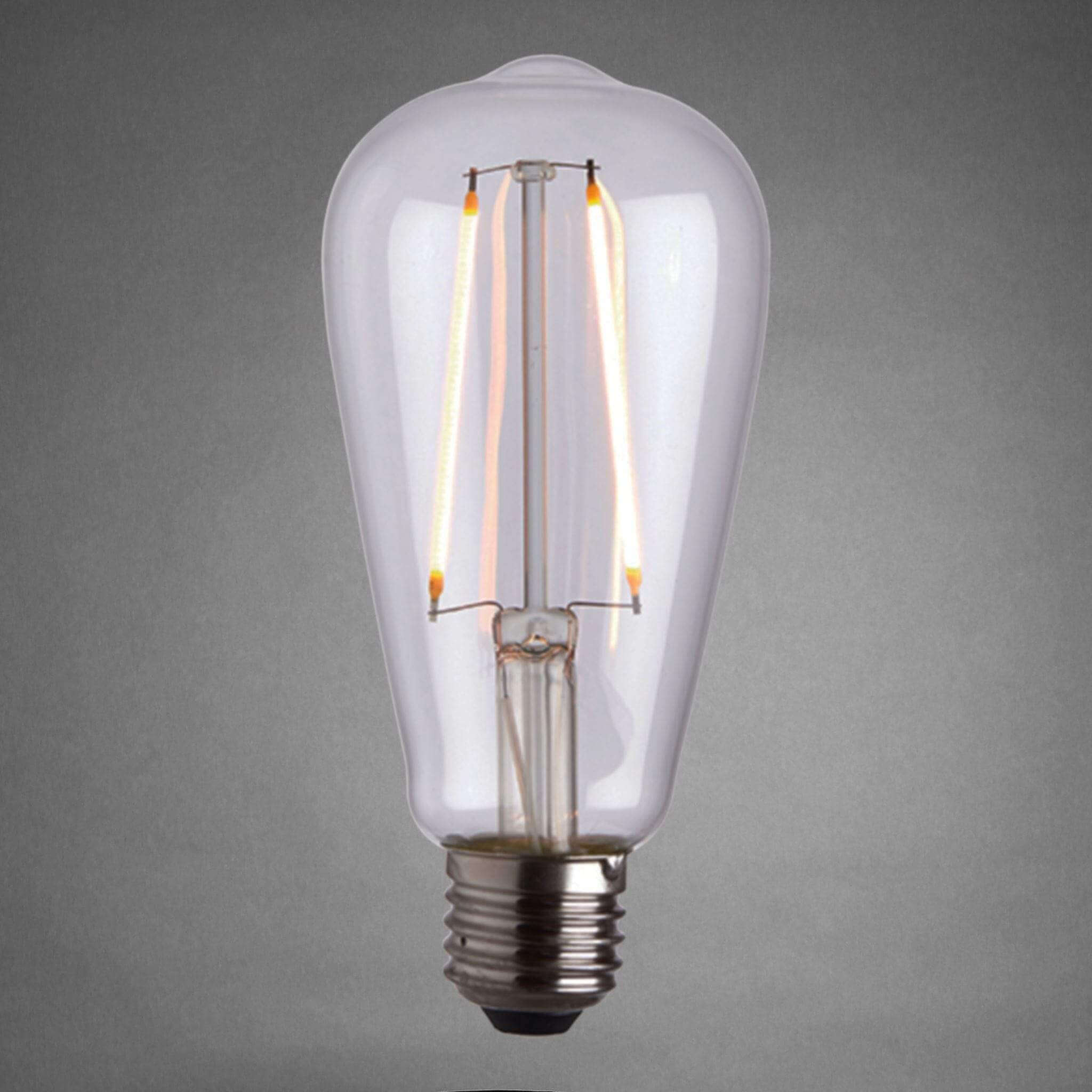 E27 LED Filament Pear Bulb 2W - escapologyhome.co.uk
